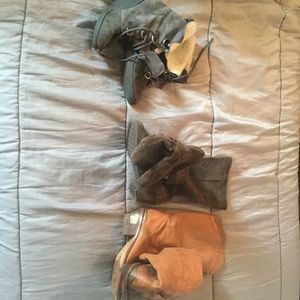 3 pair of women’s boots
